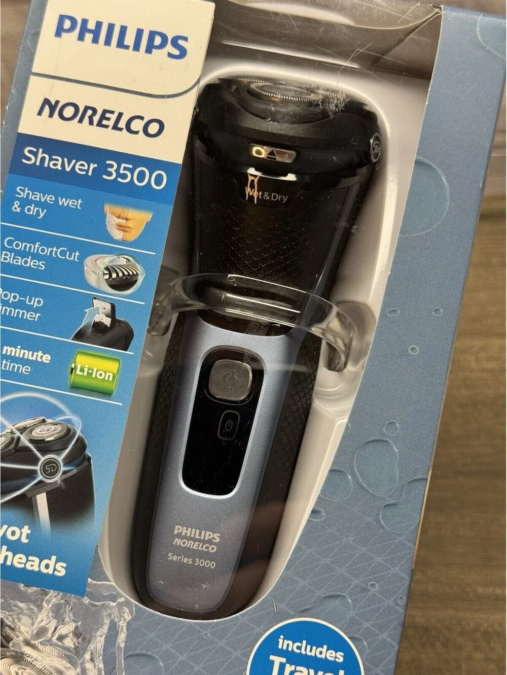Philips Norelco 3500 Cordless Battery-Powered Electric Shaver